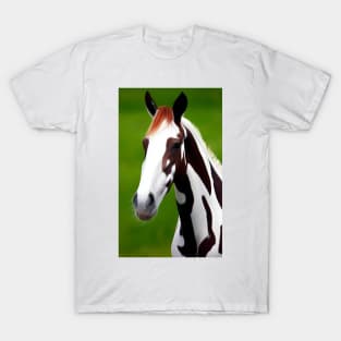 Painted Horse Pony Digital Artwork T-Shirt